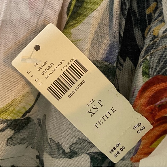 NWT Anthropologie Ruffle Sleeve Open Back Floral Mini Dress Size XS P - Picture 8 of 14